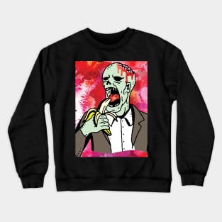 zombie having dessert Crewneck Sweatshirt